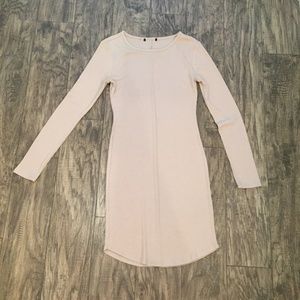 Beige Long Sleve Dress